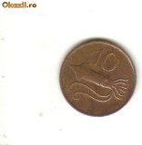 Bnk mnd Islanda 10 aurar 1981 , fauna marina, Europa