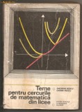 (C430) TEME PENTRU CERCURILE DE MATEMATICA DIN LICEE DE GHEORGHE RIZESCU, EUGENIA RIZESCU