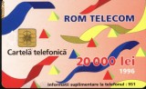 Cartela telefonica Abstract (Rom 18a),1996