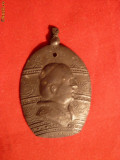 Medalie Papala - antimoniu ,h= 4,5 cm