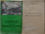 Valsan , Carpatii din Romania , 1942 , in limba italiana, Alta editura