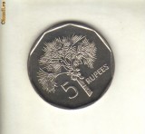 Bnk mnd Seychelles 5 rupii 2000 unc, Africa