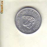 Bnk mnd Seychelles 1 cent 1972 unc , fauna, Africa