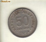 Bnk mnd Argentina 50 centavos 1954, America Centrala si de Sud