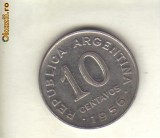 Bnk mnd Argentina 10 centavos 1956, America Centrala si de Sud