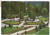 carte postala- BORSEC -Parcul central