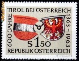 C1475 - Austria 1963 - Heraldica 1v.neuzate, Nestampilat