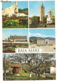 Carte postala-Baia Mare- colaj, Circulata, Printata