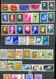 RO-25=ROMANIA 1958 Lot 19 serii cu 70 timbre nestampilate cu SARNIERA,MLH(*)