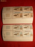 Bloc de 4 -Fauna -Pasari 1982 Terre Australes et Antartiques, 2x4val.