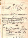 81 Document vechi fiscalizat-30martie1925-Extract Oficiul Starii Civile , oras Piatra, judetul Neamt -deces Michel Pascal,str.Kiselef Nr.8,S.Elisabeta, Documente