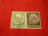 Pereche Uzuale Hindemburg 5+6 Pf. Germania naz. stamp.