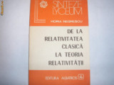 De la relativitatea clasica la teoria relativitatii Horia Simionescu,9,23