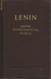 Lenin / DESPRE INVATAMANTUL PUBLIC