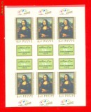 ST-46=Ungaria 1974 MONA LISA Bloc dantelat nestampilat MNH (**)