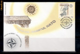 FDC ROMANIA 2008 SUMMITUL NATO CU FOLIO ARGINT - LP 1798 a