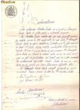 235 Document vechi fiscalizat-1889 -Declaratiune: Nedelcu Tudor;Gheorghe Davis Costa(grec?)-timbru fix; timbru sec; filigran,,ROMANIA-HARTIA TIMBRATA&quot;