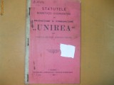 Statutele soc. cooperative ,,Unirea&quot; Epureni Falciu Giurgiu 1907