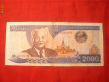 Bancnota 2000 Kip Laos 1997 ,cal.Buna