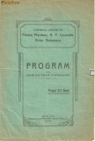 Programul turneului artistic F. Florescu,N.P.Ciucurete,V.Antonescu - Braila,1915