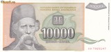 Bancnota Iugoslavia 10.000 Dinari 1993 - P129 UNC