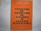 Culegere de probleme de algebra si analiza matematica - Alexandru Leonte, Constantin Niculescu,15