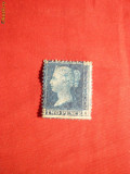 Timbru 2 Centi Anglia ,Regina Victoria 1858 ,nestamp.cu sarn.