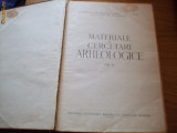 MATERIALE SI CERCETARI ARHEOLOGICE * Vol II -- 1956, tiraj 2730 ex.