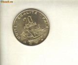 bnk mnd Djibouti 20 franci 1999 , necirculata