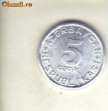 Bnk mnd Azerbaidjan 5 qapik 1993 unc, Europa