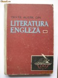 TEXTE ALESE DIN LITERATURA ENGLEZA EDITATE IN 1966 TIRAJ 1090 EX!