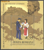 ROMANIA 1980 - EXPOZITIA NATIONALA FILATELICA. POSTAS, colita MNH, D19