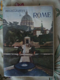 Highlights of Rome ghid turistic cultural Roma 250 ilustratii 1956 citta eterna