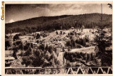 CP 210-26 Poiana Tapului -Vedere spre Zamora -RPR -circulata 1955 -sepia -starea care se vede, timbrele au fost dezlipite