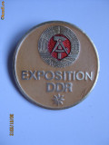 INSIGNA EXPOSITION DDR(REP.DEMOCRATA GERMANA) DE COLECTIE DIN ANII 80