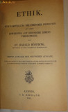 H Hoffding Ethik Eine Darstellung der Ethischen Prinzipien und deren Anwendungen auf besondere Lebensverhaltnisse 3te Aufl. Leipzig 1922