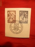 Serie- Expoz. Filat.Zagreb 1941 Yugoslavia 2 val.cu stamp.I zi