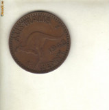 Bnk mnd Australia 1 penny 1942 , cangur, Australia si Oceania