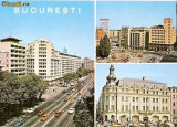 CP 212-33 Bucuresti; Bulevardul ,,Nicolae Balcescu&quot;; 2 Strada ,,13 Decembrie&quot;;3 Hotel ,,Continental&quot; -marca fixa -necirculata -starea care se vede