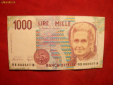 Bancnota 1000 Lire ITALIA 1990 , cal.Buna