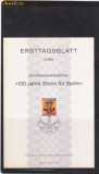 3.Carton filatelic din 1984 Germania