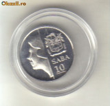 Bnk mnd Insula Saba 10 centi 2011 unc , fauna, America de Nord