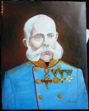 Portretul Imparatului Frantz Jozef al Austriei , ulei / panza, Istorice, Realism