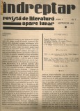 Indreptar (revista de literatura) - anul I, nr. 9 - septemvrie 1930