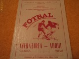 Program fotbal INFRATIREA ORADEA - AURUL BRAD 08.10.1978