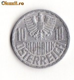 Austria 10 groschen 1973, Europa, Aluminiu