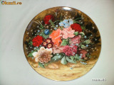 SUPERBA FARFURIE DECORATIVA COALPORT ~~ PEACH ROSES ~~, Farfurii