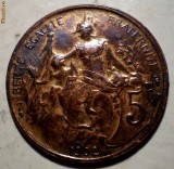E.116 FRANTA 5 CENTIMES 1902 XF