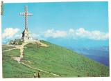carte postala-BUCEGI-Crucea de pe Caraiman