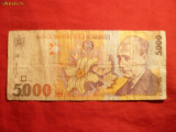 Bancnota 5000 Lei 1998 , cal.medie